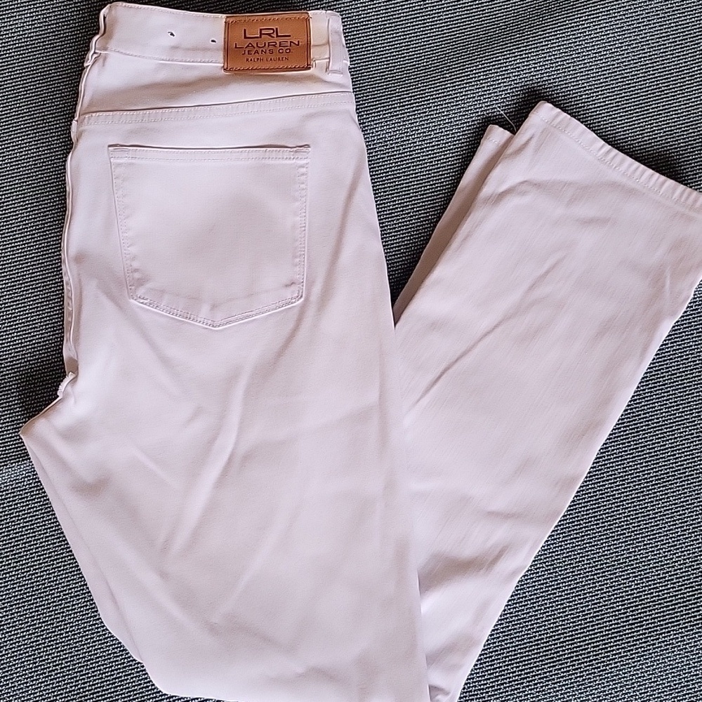 Lauren Ralph Lauren  Denim Straight Pants Size 14 - Picture 3 of 12